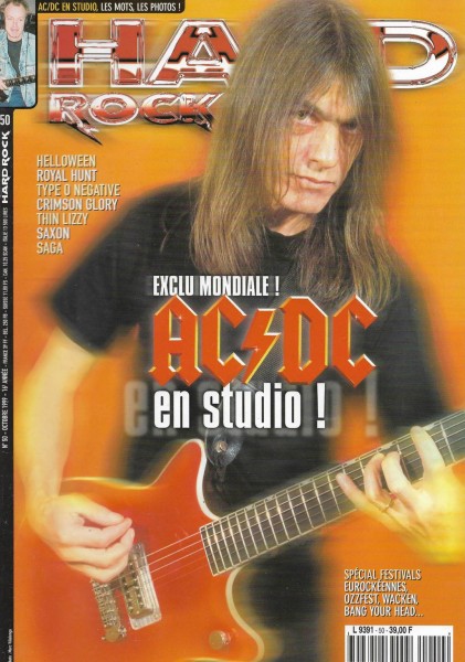 MAGAZINE AC/DC ON COVER : HARD ROCK N 50