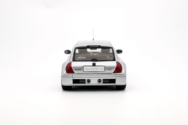 NEU: Renault Clio II V6 Phase I 2000-2002 silber met. 1:18