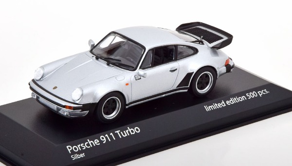 NEU: Porsche 911 / 930 Turbo 1976-1978 silber met. / schwarz