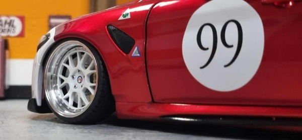 1/18 Alfa Romeo Giulia GTAm #99 Umbau Tuning