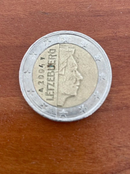 2 EURO - Münze 2004 Luxemburg, Fehlprägung