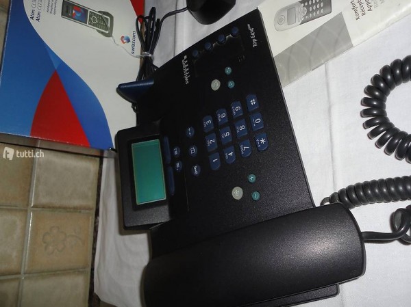  Telefon, 1 Zentrale, und 2 Portable Swisscom fixnet