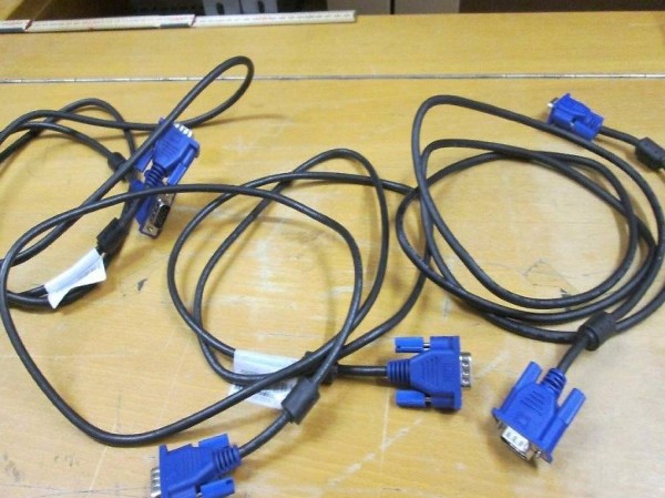Computer-Kabel schwarz 1,7 m blauer Stecker (808-H)