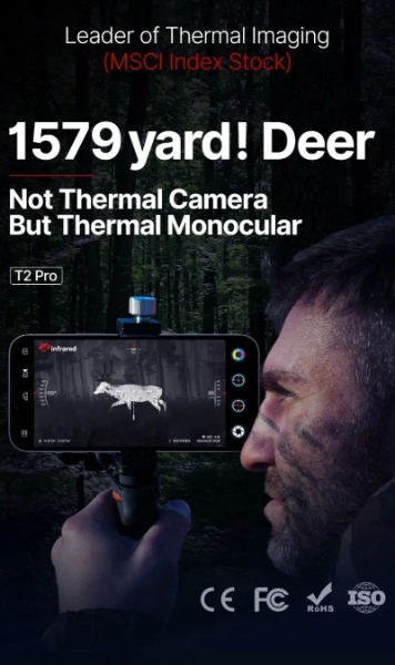 Infiray Infrarot-Wärme bild kamera Pro Outdoor-Jagd 25Hz